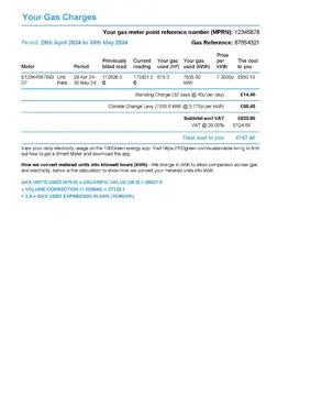 100Green Commercial Bill Page 3