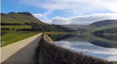A lake in the countryside