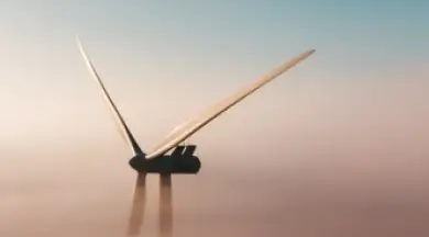 A wind turbine